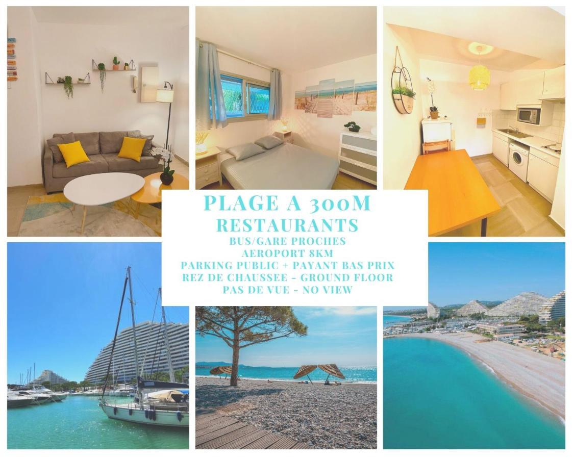 Superbe Appartement A 300M De La Plage, Rdc - Fame Marina Baie Des Anges Villeneuve-Loubet Dış mekan fotoğraf